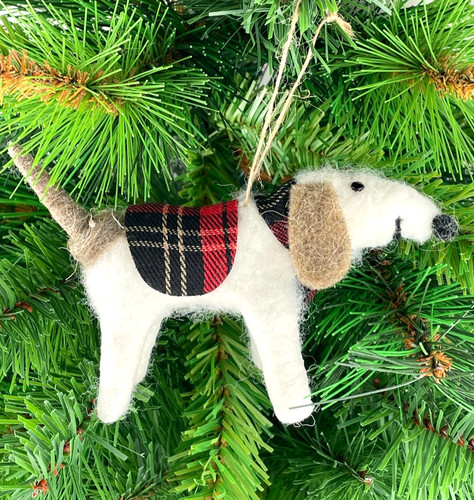 Christbaumschmuck hund mit - christbaumschmuck,