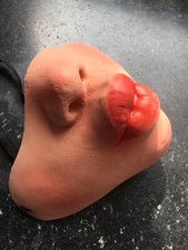 Latex Mundmaske SEXY KUSSMUND, KUSS, LIPPEN, KNUTSCHMUND - Gummi Frauenmund