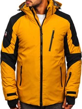Winterjacke Wärmejacke Sportjacke Steppjacke Winter Kapuze Herren Mix BOLF Motiv