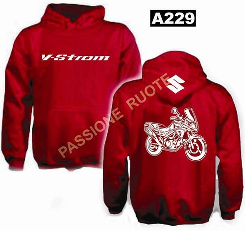 Kapuzenpulli vstrom rot red - rot,