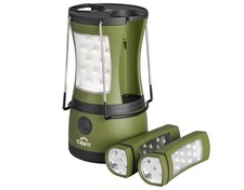 Crivit Camping Taschenlampe Campingleuchte 2in1 Kompass USB-C Kabel Grün *B-Ware