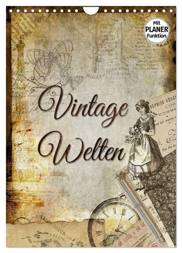 Vintage welten wandkalender - vintage,