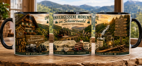 Schwarzwald souvenir tasse - schwarzwald,