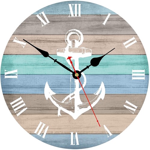 Wanduhr 5cm retro nautisch - wanduhr,