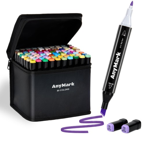 Marker set farben meißel - set,