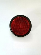 universal Mini Reflektor Katzenauge Rückstrahler rot Motorrad KFZ rund 43mm