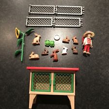 Playmobil Vintage Set 3075 Hasenstall Hasen Kaninchen Bauernhof Mädchen Haustier