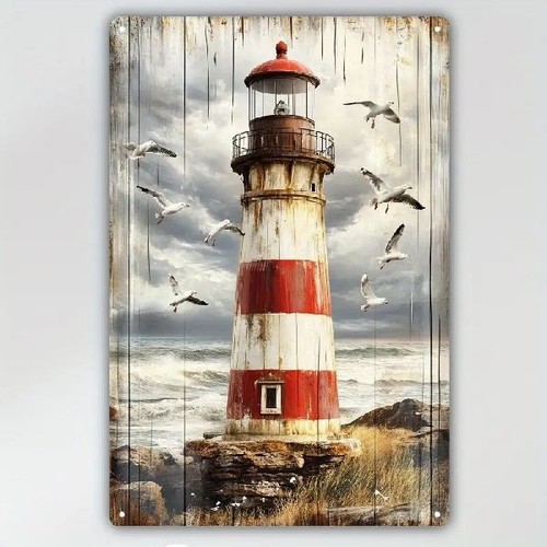 Blechschild leuchtturm - blechschild,