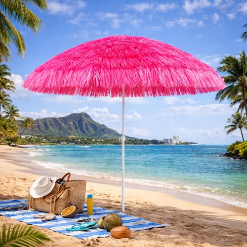 Runder hawaii sonnenschirm - runder,