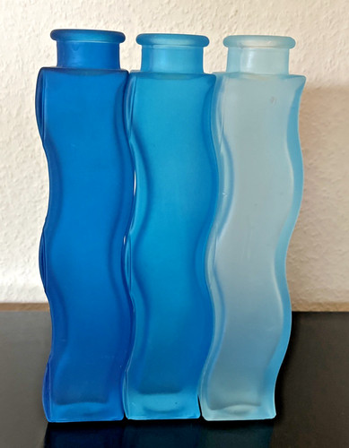 Vase blau wellenform ikea - vase,