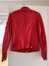 Rote Lederjacke Damen Gr. 38