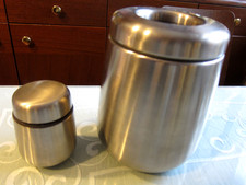 TCM Tchibo Conran Kaffeekapsel-Dose  Besteckständer & Streuer Edelstahl matt