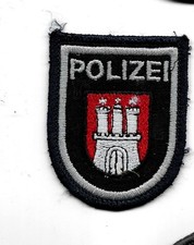 KLEIN + alt Polizei HAMBURG Abzeichen Patch Polizeiabzeichen 5,8 cm Mützenabz.