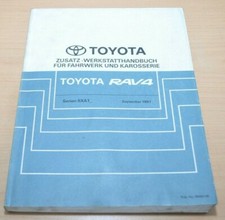 TOYOTA RAV4 SXA 10 11 Fahrwerk Karosserie Bremsen 1997 Zusatz Werkstatthandbuch