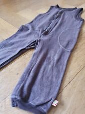 TOP: Katvig Nicki Hose 80 86 Strampler Samt Latzhose braun Junge Mädchen Retro 