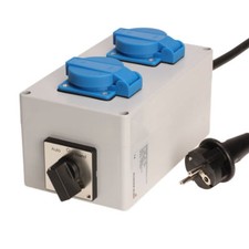 Einschaltautomatik für 1Ph-230V mit Wahlschalter Hand-0-Auto für Absaugung