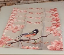 Meradiso Platzset 4 Stück  33 x 48 cm mit Vogelmuster Neu