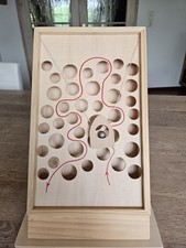 Geschicklichkeitsspiel, Holzspiel,  Kugellabyrinth, Labyrinth