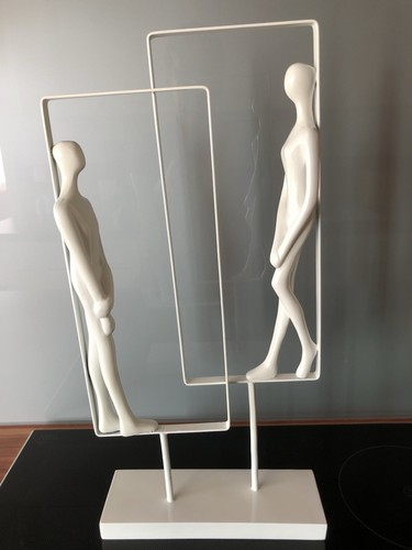 Metalldekoration mann und frau - metalldekoration,