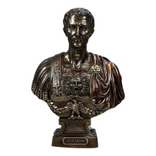 Gaius Julius Caesar römischer Herrscher General & Staatsmann Büste Kaltguss B...