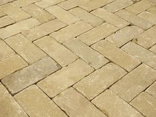 Wienerberger Siena Pflasterklinker gelb 20x8,0x4,8 getrommelt Pflasterstein