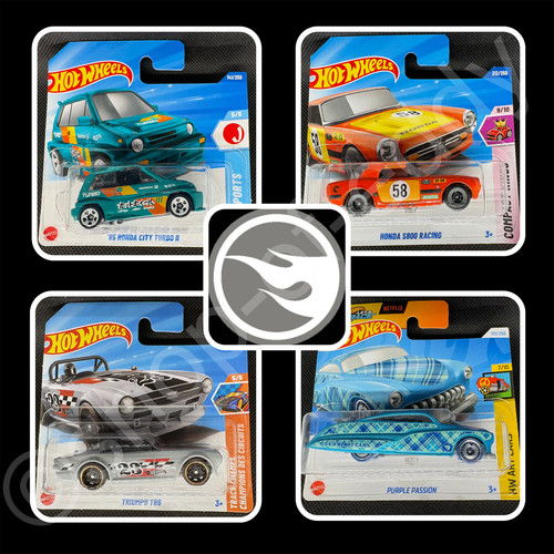 4 x hot wheels - 4,