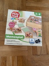 Holzmemory Spiel Holz Tiere