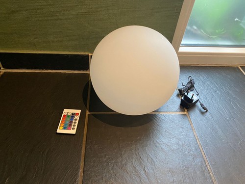 Led rgb akku gartenlampe kugel - rgb,