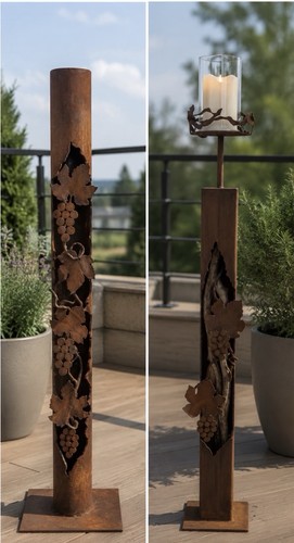 Säule edelrost garten deko - säule,