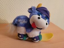 Plüschtier Milka Kuh mit Mütze auf Snowboard Mit Glocke und Schlüsselring