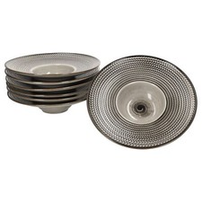 Mäser Prospero 6x Pastateller Ø26cm Nudelteller tief Salat Suppe Porzellan braun