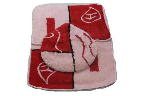 3tlg bad garnitur - garnitur, teppich