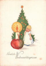 AK Herzliche Weihnachtsgrüße, Kind Weihnachtsbaum, Liesel Lauterborn (Nr. 2563)
