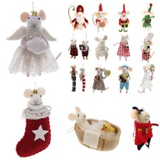Filz Maus Filzmaus Weihnachten Christbaum Schmuck Anhänger mausige Dekoration