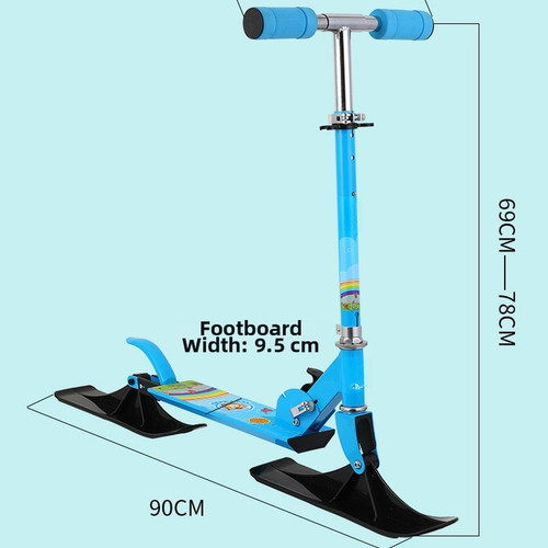Snowboard scooter für - 2-in-1,
