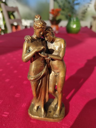 Kleine bronze statuette - bronze,