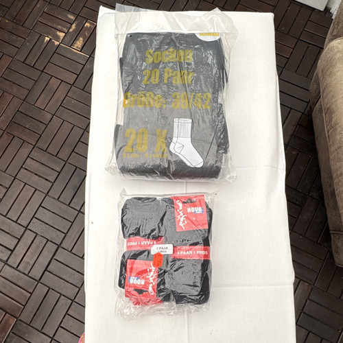 Paar socken schwarz - 20, größe