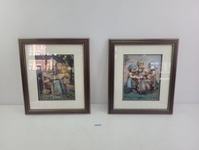2x Wandbilder in Rahmen Hummel 3D Kinder Oma Buch Deko Einrichtung alt  #258262