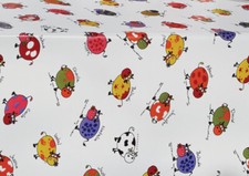 PVC Tischdecke Bunte Kühe weiss Kinder Wachstuch · Eckig · Länge&Breite wählbar