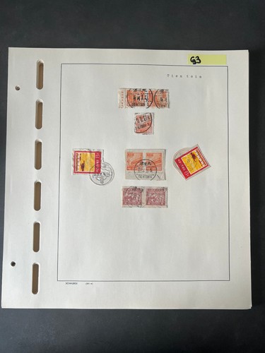 Tientsin china briefmarken - china,