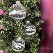 DDR Weihnachskugeln 4x