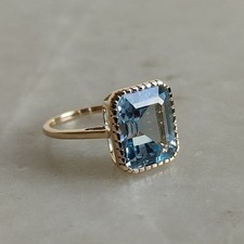 Natürlich Himmelblau Topas