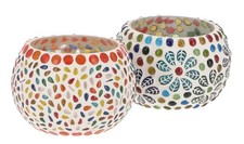 2  handgearbeitete Glas Mosaik