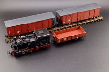 Tillig H0m Dampflok 99 6101 und 3-tlg. Güterzug, HSB/DR, Ep. III/IV/V (Sound)