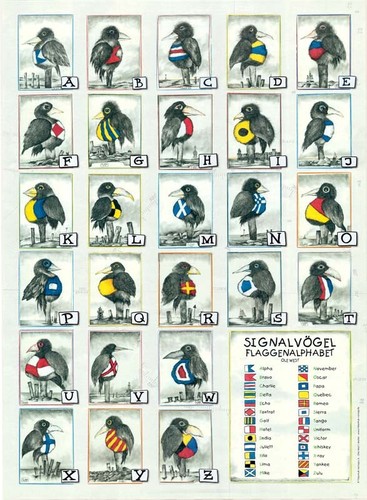 Kunstdruck signalvögel - "signalvögel,