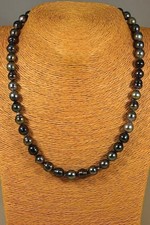 Tahiti Perlen Kette Collier Edelstein Classic Schmuck Halskette Heilstein NEU!