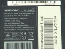 Gehäuse unten Medion MD96500