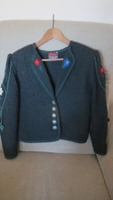 Trachtenstrickjacke,anthrazit