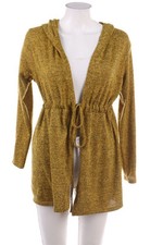 Ohne Label Strickjacke Cardigan zum Knoten S senfgelb
