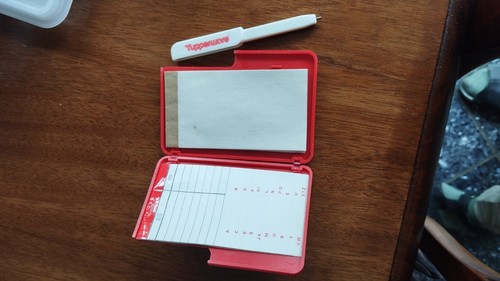 Tupperware adressbuch rot - adressbuch,